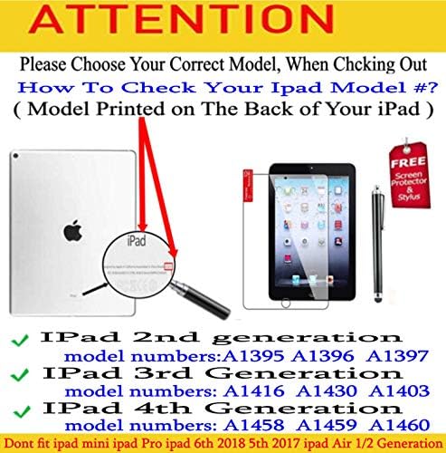 iPad burkolata Forgó Állvány ébresztő/Sleep Funkció ipad 2. 3. 4. Generációs Modell A1395 A1396 A1397 A1416 A1430 A1403 A1458