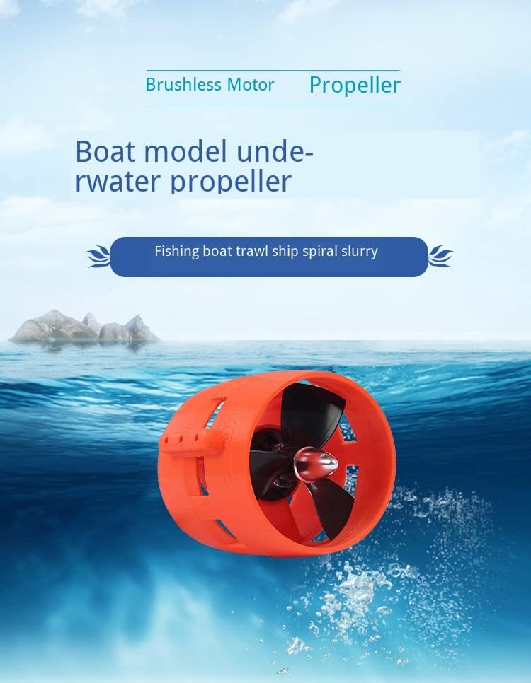 Davitu DC Motor - 80W-600W 12V 24V nagy tolóerő hajó modell tengeralattjáró propeller víz alatti robot víz alatti propeller friss víz (Feszültség(V):