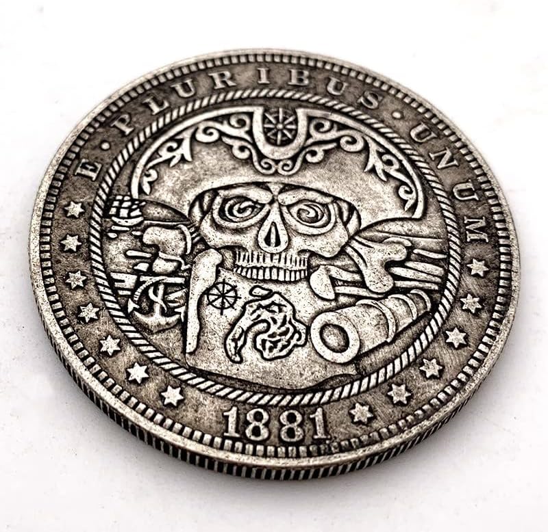 1881 Kalóz, Érme-Antik Réz Régi Ezüst Emlékérme Gyűjtemény, Érme, Réz, Ezüst Kézműves Medál Érme