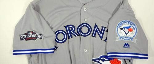 Toronto Blue Jays Tim Leiper 34 Játék Kiadott Szürke Jersey Utószezonban Patch - Játék Használt MLB Mezek
