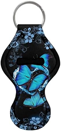 Cozeyat Kék Pillangó Minta Kulcstartó Rúzs Jogosultja,Rugalmas kulcstartó Tok a Nők, Lányok Ajakír Tok a Táska, Pénztárca Kulcsok