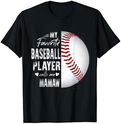 A Kedvenc Baseball Játékos Hív Nagyi Póló