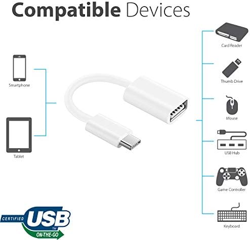 OTG USB-C 3.0 Adapter Kompatibilis Az LG 17U70N-R. AAS7U1 Gyors, Ellenőrzött, Több használható Funkciók, mint Például a Billentyűzet,