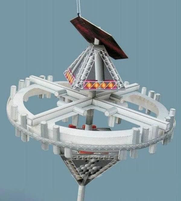 Space hotel Jövőben Teret Hotel 3D-Paper modell-készlet Játék Gyerekek Ajándékokat