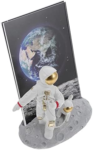 Abaodam Kép Keret Űrhajós Kutya Figura Táblázat Fénykép tartó Űrhajós Modell Dekoratív Képkeret Születésnapi Party