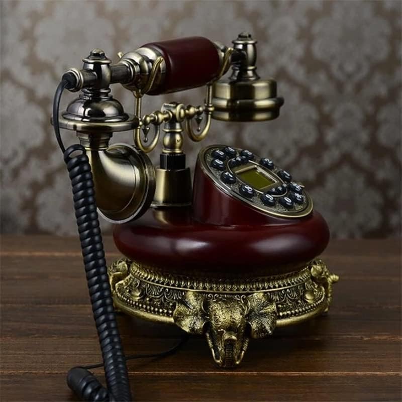 ZLXDP Antik Vezetékes Telefon Haza Hívó AZONOSÍTÓJA Vezetékes Telefon a Gyanta, valamint a Utánzás Fém kihangosító Gombot, Tárcsázza