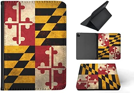 Maryland Amerikai Állami Zászló FLIP Tabletta ESETBEN Fedezi az Apple IPAD PRO 11 (2018) (1ST GEN) / IPAD PRO 11 (2020) (2ND GEN)