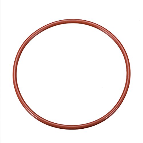 uxcell Szilikon O-Gyűrű, 105mm OD, 98mm ID, 3,5 mm-es Szélesség, VMQ Pecsét Gyűrű Tömítés, Piros