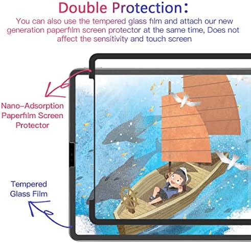 STARY [2-PACK Paperfilm képernyővédő fólia Kompatibilis iPad Pro 12.9 (2022 & 2021 & 2020 & 2018-As Modellek), Írni, Rajzolni, Mint a