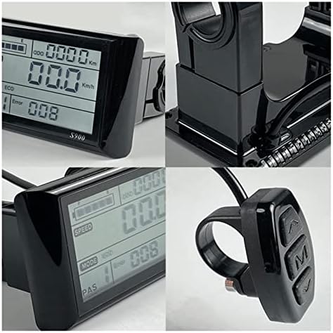Elektromos Kerékpár LCD Kijelző a Fennmaradó Töltés Kijelző Intuitív Megfigyelés 5 Pin Felület Vízálló Elektromos Kerékpár LCD Kijelző Mérő
