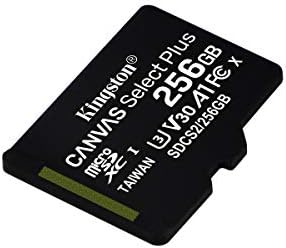 Kingston 256 gb-os microSDXC Vászon Válasszuk a Plusz Class 10-es Flash Memória Kártya SDCS2 Memória