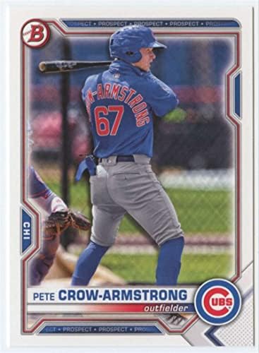 2021 Bowman Tervezet BD-12 Pete Varjú-Armstrong RC Újonc Chicago Cubs MLB Baseball Trading Card