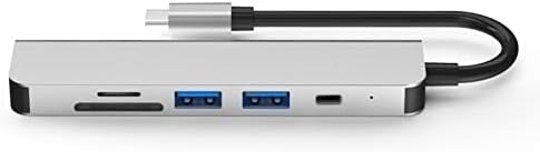 TECKEEN 6 Slot C-Típusú 4K HDMI Kimenet, USB 3.0 Adapter HUB Laptop PC
