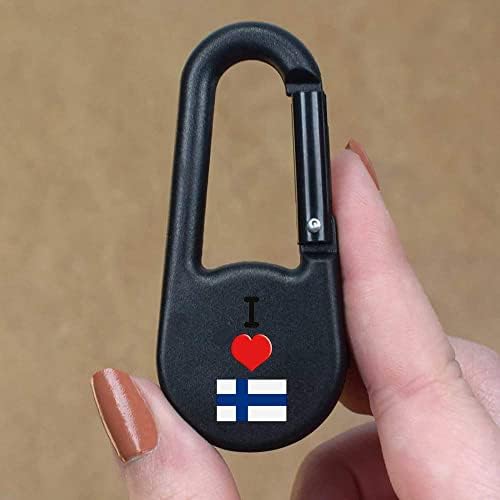 Azeeda 'Szeretem Finnország' Iránytű Kulcstartó (KC00021850)