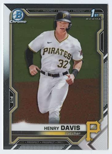 2021 Bowman Chrome-Tervezet BDC-48 Henry Davis RC Újonc Pittsburgh Pirates MLB Baseball Trading Card