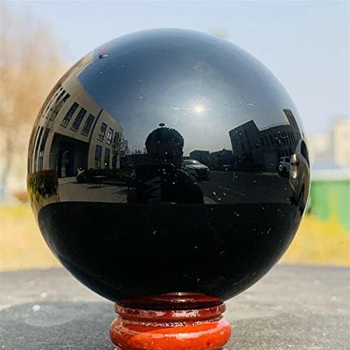 60-230mm Természetes Fekete Obszidián Gömb kristálygömb Gyógyító Kő + Ingyenes Állni Gyógyító Kő távol tartja a Gonosz Szellemeket Pénzt Rajz