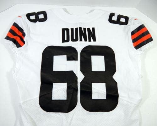 2021 Cleveland Browns Michael Dunn 68 Játék Kiadott Fehér Jersey 46 DP23453 - Aláíratlan NFL Játék Használt Mezek
