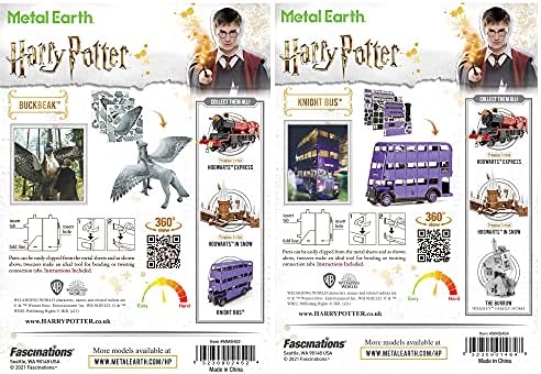 Fém Föld Fascinations 3D-s, Fém Modell Készletek Harry Potter 2 - Csikócsőr - Lovag Busz