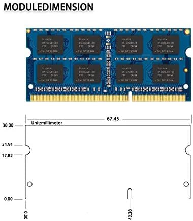 DUOMEIQI 8GB Kit(2 X 4GB) Pc3-10600 1333Mhz ddr3 Sdram 2Rx8 Pc3 10600s Sodimm 204-Pin CL9 1,5 V Pc3 10600 ddr3-1333 Pc3-10600S Non-Ecc nem