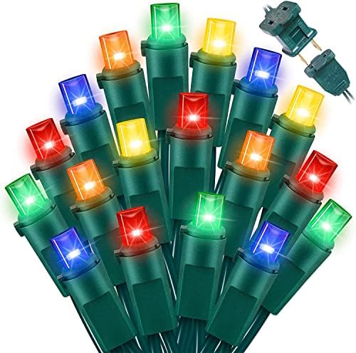 LAMPHOME Többszínű Széles Látószög LED Karácsonyi Fények, 64.8 Ft 300 Gróf, Csomag, 3 Szál 21.9 Ft 100 Fények UL Minősített Kereskedelmi