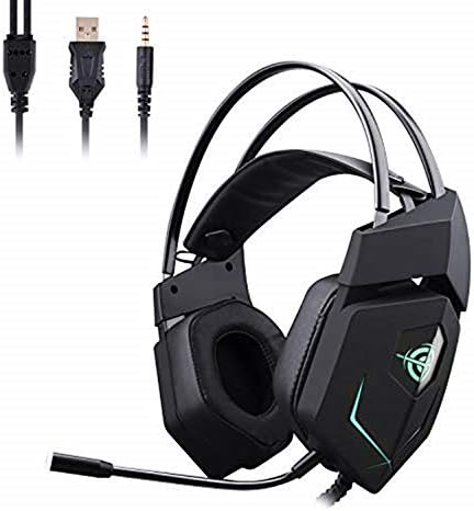 Gaming Headset, GAKOV MV3 USB PC Gaming Fejhallgató Super Bass zajcsökkentés Több mint Fülhallgató Memória Hab fülpárna Kompatibilitás Xbox,PS4,