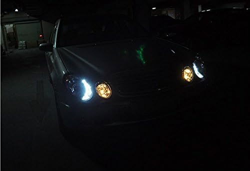 GOWE Autó Stílus Benz W221 Fényszóró 2003-2009 év LED-es Első Lámpa nélkül AFS funkció-Fehér-Fekete ház SN színhőmérséklet:8000k;Teljesítmény:55w