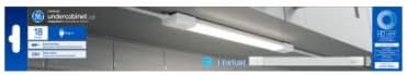 GE LED Világítás Undercabinet világítótestet, Linkable Integrált Plug-In Light Lámpatest, Nappal, 12 Cm