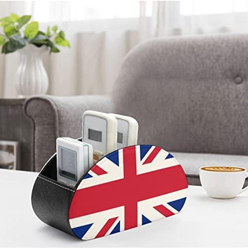 A brit UK Zászló TV Távirányító tartó, Tároló, Rendszerező Doboz 5 Rekesz, Home Office Asztali