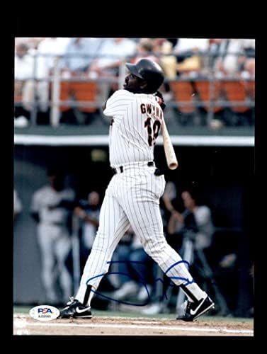Tony G. PSA DNS-Coa Aláírt 8x10 Fotó San Diego Padres Autogram - Dedikált MLB Fotók