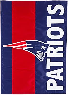 Csapat Sportok Amerikai NFL New England Patriots Hímzett Logó Applied Kert Zászló, 12.5 x 18 cm Beltéri Kültéri Kétoldalas Dekoráció Szurkolók