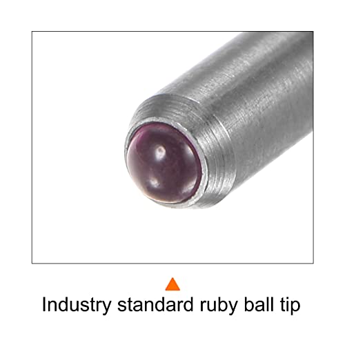 HARFINGTON Ruby Labdát Kapcsolattartó 12mm Hossz Mérő Szonda Stylus 2mm Átmérőjű Ruby Labdát Tipp Külső Belső Féknyereg Műszerek,