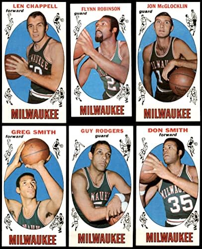 1969-70 Topps Milwaukee Bucks Csapat készen áll Milwaukee Bucks (Set) EX Dollár