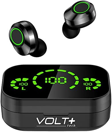 V TECH Plus Vezeték nélküli V5.3 LED Pro Fülhallgató Kompatibilis A Spice Mobil Mi-423 IPX3 Bluetooth Víz & Sweatproof/Zaj Csökkentése