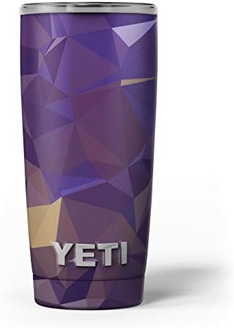 Design Skinz Lila Geometriai V12 - Bőr Matrica Vinil-Wrap Készlet Kompatibilis A Yeti Rambler Hűvösebb Pohár Csésze