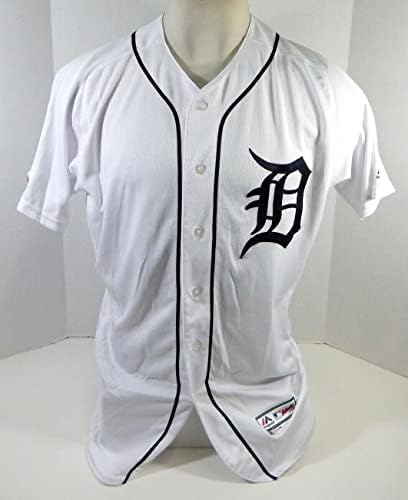 2019 Detroit Tigers Labdát, Fiú Játék, Használt Fehér Jersey MLB 150 Javítás 44 DP20990 - Játék Használt MLB Mezek