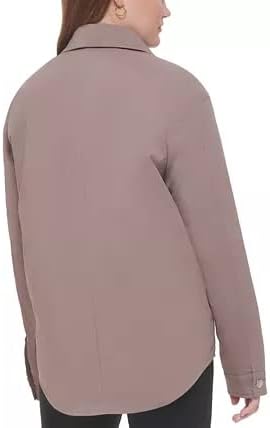 Calvin Klein Női Mindennapi Snapfront Shirt Stílus Kabát