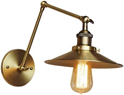 HNXNR Divat Vintage Ipari Retro Állítható Fali Lámpa Amerikai Kovácsoltvas Fali Lámpa E27 Személyiség Veranda Lépcső Fali Gyertyatartó