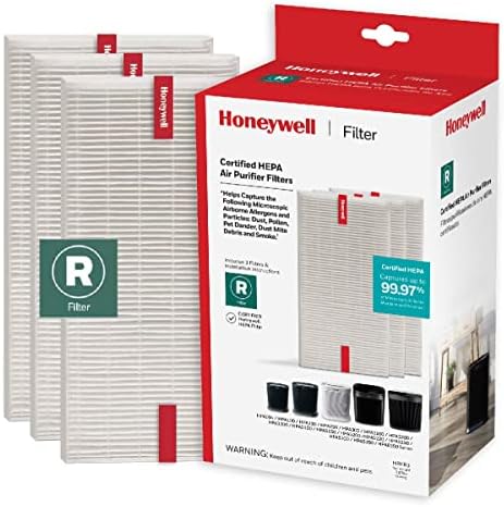 Honeywell Légtisztító HEPA Szűrő R, A 3-Csomag HPA 100/200/300 5000 Sorozat - Levegőben lévő Allergén Levegő Szűrő Célok Wildfire/Füst,