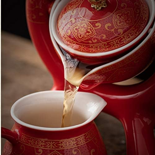 TWDYC Kerámia Kő Csiszolás Félautomata Teás Készlet,kreatív Kung Fu Tea a Tea Set Kreatív teaszertartás Kellékek