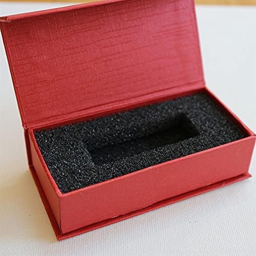 Hernyó Piros 4 x Mágneses USB Bemutató díszdobozok, Rubin Színű, Flash Meghajtó, Cserélhető Meghajtók, Esküvői USB Box, Esküvői