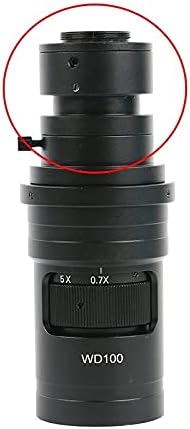Mikroszkóp Kiegészítők 0.4 X 1X Ipari Mono Objektív Adapter, Zoom WD-100 Lencse 0.7 X-5X Állítható Nagyítás 200X 500 X Labor Fogyóeszközök