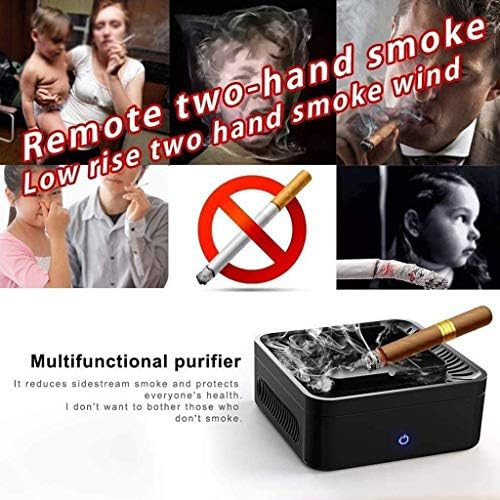 SHYPT Multi Funkcionális Büntetőt Hamutartó Levegő Szűrő dohányfüstnek Eltávolítás Tisztítás Otthon Tisztálkodási