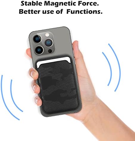 Mag-biztonságos Pénztárca Bőr Kártya Tartóját Kompatibilis az iPhone 12/13/14 Mini/Plus/Pro/Max, RFID, majd Mag-Biztonságos Mágnes