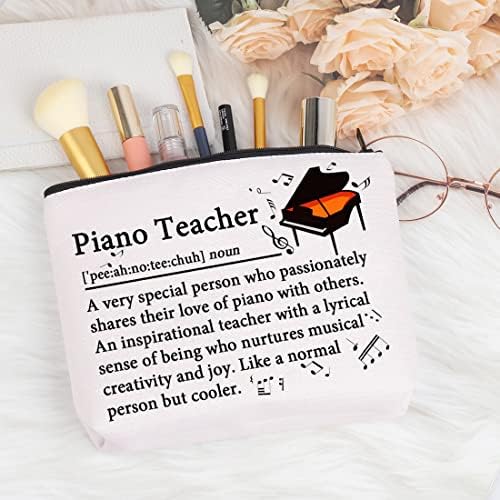 VAMSII Köszönöm az Ajándékokat a Zongora Tanár Meghatározása Smink Táska Zongora Tanár Kozmetikai Táska Zenész Ajándékok Zongorista