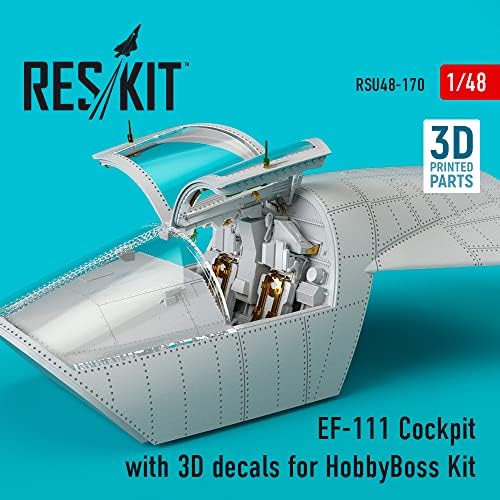 Reskit RSU48-0170 - Skála 1/48 EF-111 Cockpit 3D Matricák a HobbyBoss Készlet