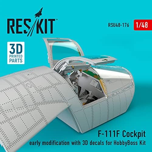 Reskit RSU48-0176 - Skála 1/48 F-111F Pilótafülke Korai Módosítás 3D Matricák