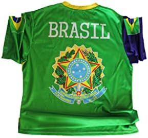 Brazília Brasil Foci Foci Mez Póló Zöld/Kék 2022/2023 Legénység Nyak