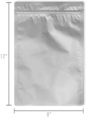 PackFreshUSA: Liter (8 x 12) Légzáró Tömítést-Top Mylar Táskák a Hosszú Távú Élelmiszer-Tárolás - Prémium Század 7 Mil Vastag (oldalanként)