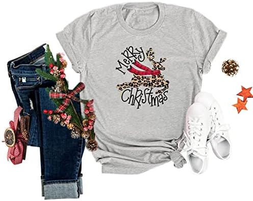 A Nők Karácsonyi Tshirt Vicces Grafikus Ajándék Póló, Alkalmi, Rövid Ujjú Fél, Maximum Hosszú Ujjú Tunika Póló