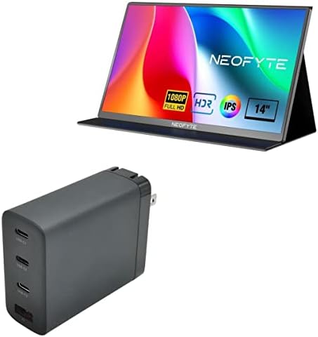 BoxWave Töltő Kompatibilis NEOFYTE Hordozható Monitor, Laptop T14P (14) (Töltő által BoxWave) - PD GaNCharge Fali Töltő (100W), 100W Apró PD